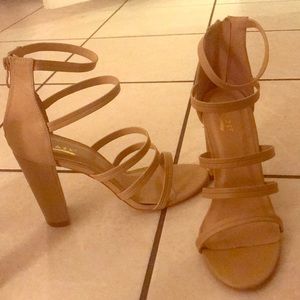 Never wore beautiful tan heels